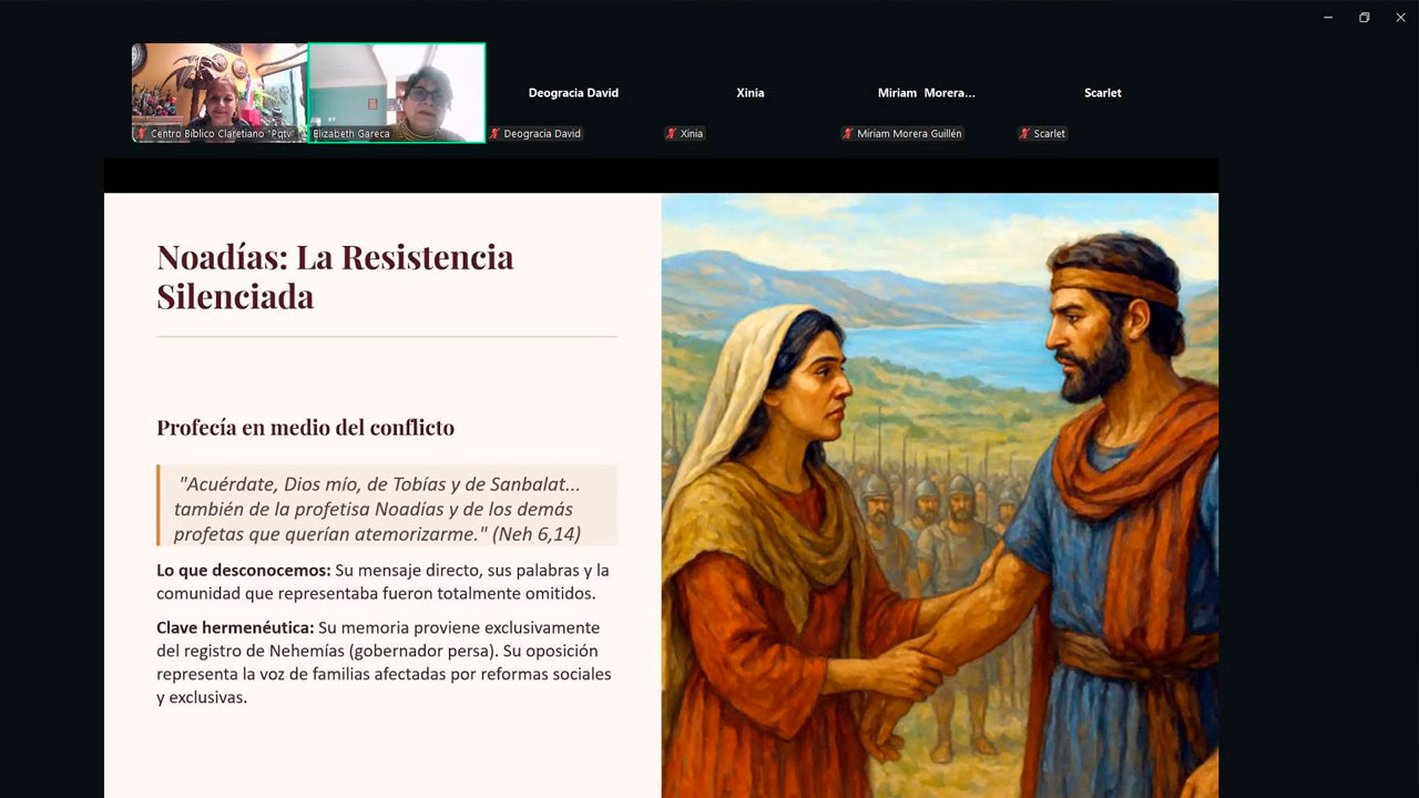 El Profetismo de las mujeres | Centro bíblico claretiano “Para que tengan vida” San José, Costa Rica